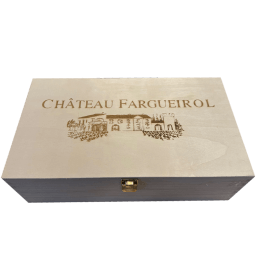 Chateau Fargueirol Chateauneuf du Pape en caja de madera