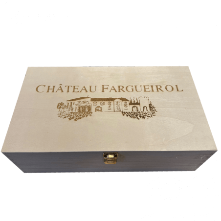 Chateau Fargueirol Chateauneuf du Pape en caja de madera